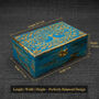 Blue Tree Of Life Engraved Wooden Keepsake Box, thumbnail 2 of 12