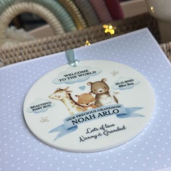 Baby Grandson, Nephew, Any Relation Greeting Card With Gift, 2 of 3