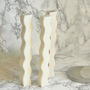 Wavy Dinner Candles Soy Wax Decorative Curvy Candle, thumbnail 7 of 10