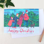 Ice Skaters Christmas Card, thumbnail 1 of 4
