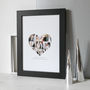 Personalised Photo Heart Collage Print, thumbnail 2 of 10