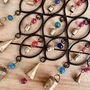 Black Recycled Ironwork Wind Chime Glass Beads, thumbnail 4 of 6