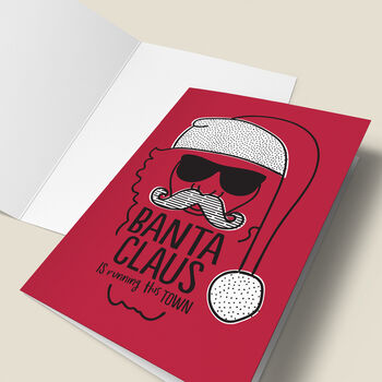 'Banta Claus' Funny Christmas Card, 5 of 5