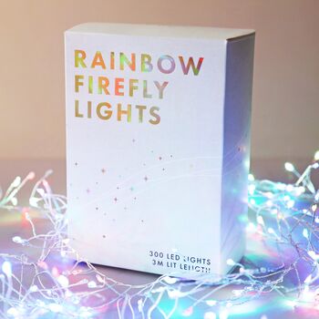 Mains Powered LED Rainbow Firefly String Lights, 2 of 3