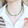 Green Crystal Quartz Tassel Mala Necklace, thumbnail 1 of 8
