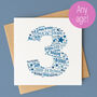 Personalised Children's Birthday Card Blue Star, thumbnail 1 of 4