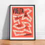 Grand Tours Cycling Art, Vuelta Poster, Gift For Cyclist, thumbnail 4 of 10