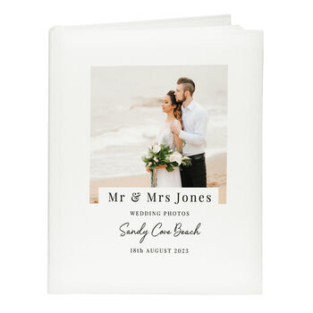 Personalised Modern Wedding Photo Album, 6 of 6