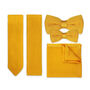 Men's Knitted Bow Tie In Mustard Yellow | Perfect Wedding Neck Tie For Groomsmen, thumbnail 4 of 12