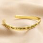 Adjustable Sisters Meaningful Word Wave Bangle, thumbnail 2 of 8