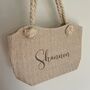 Personalised Custom Willow Straw Rope Handle Tote And Clutch Bag, thumbnail 7 of 8