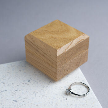 Handmade Wooden Engagement Ring Box, 2 of 8