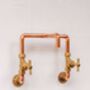 Industrial Copper Faucet – Wall Mounted, thumbnail 2 of 4