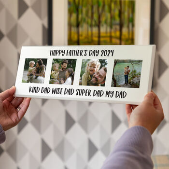 Personalised Photo Plaque With Four Images, 3 of 5