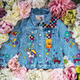 Baby Girl Personalised Hand Painted Denim Jacket, thumbnail 6 of 11