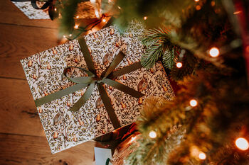 Luxury Partridge In A Pear Tree Wrapping Paper, 3 of 3
