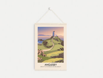 Anglesey Aonb Travel Poster Art Print, 6 of 8