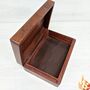 Carved Inlaid Floral Wooden Jewellery Box, thumbnail 2 of 6