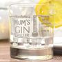Personalised Gin 'Ginometer' Tumbler Glass For Mum, thumbnail 3 of 3