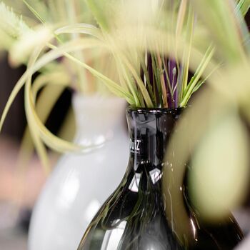 Bottle Vase Bucca Lightgrey Glass, 2 of 3