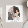 Personalised Wedding Photo Thank You Card, thumbnail 1 of 4