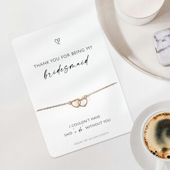 Bridesmaid Thank You Bracelet Gift, 3 of 6