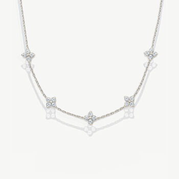 Gold Or Silver Women’s Dainty Hydrangea Flower Charm Necklace, 4 of 7