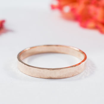 Wedding Rings In 18ct Rose Eco Gold, 2 of 6