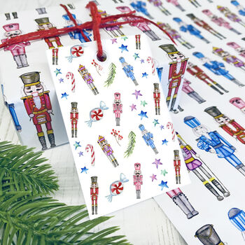 Nutcracker Luxury Wrapping Paper, Christmas Gift Wrap, 5 of 9