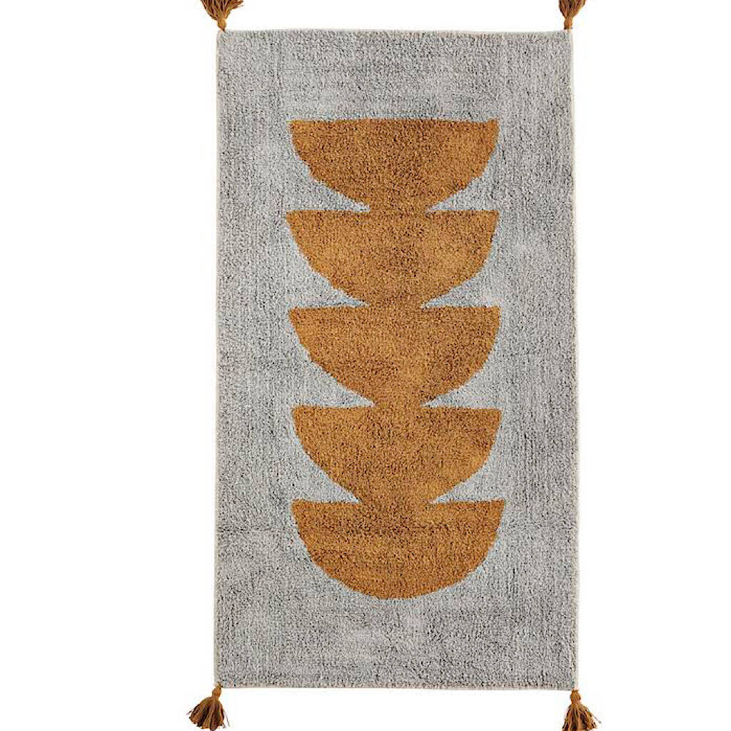 Tufted Cotton Runner With Tassels, 1 of 4