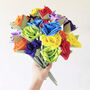 Handmade Rainbow Cotton Roses Flowers With Tag Option, thumbnail 1 of 1