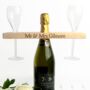 Personalised Welsh Ash Wooden Champagne Holder, thumbnail 1 of 8