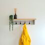 Wooden Coat Rack With Hanging Hooks And Shelf, thumbnail 8 of 11