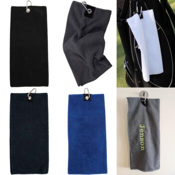 Personalised Tri Fold Microfibre Golf Towel, 2 of 3