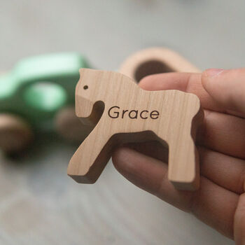 Personalised Wooden Car And Horse, 5 of 9