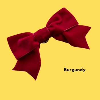 Velvet Bow Clip On Button Covers – Statement Shirt Accessories, 6 of 10