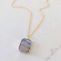 Amethyst Strata Necklace, Purple And Grey Translucent, thumbnail 4 of 10