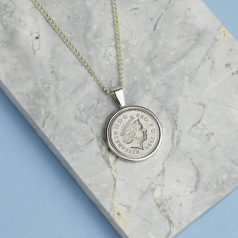 21st birthday five pence 5p coin necklace pendant by ellie ellie ...