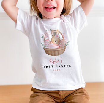 Personalised First Easter Bunny T Shirt Gift, 9 of 12