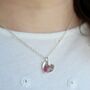 Ruby Heart Necklace, thumbnail 2 of 5