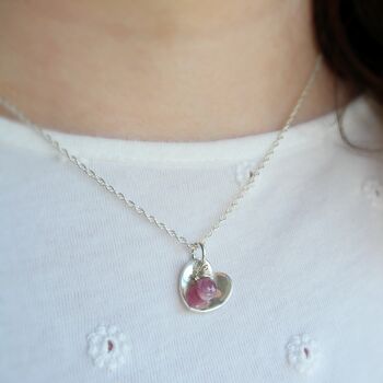 Ruby Heart Necklace, 2 of 5