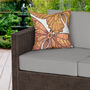 Yellow Butterflies Water Resistant Outdoor Cushion, thumbnail 1 of 3