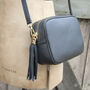 Cross Body Leather Personalised Handbag Winter Colours, thumbnail 4 of 12