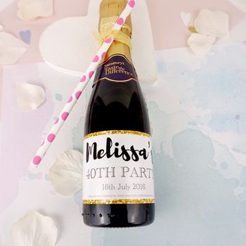 Personalised Mini Champagne Labels X 10, 2 of 3