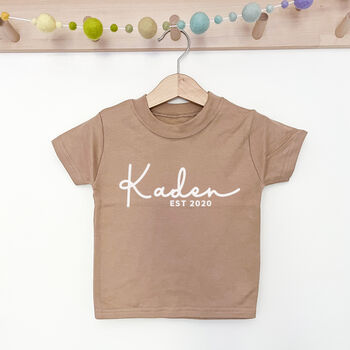 Personalised Name And Year Of Birth T Shirt, 6 of 12