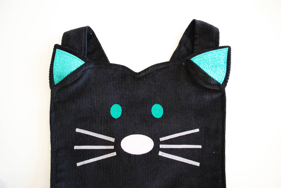 Halloween Cat Pinafore Dress By Wild Things Funky Little Dresses