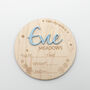 Personalised Baby Name And Stats Announcement Plaque, thumbnail 1 of 12