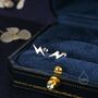 Sterling Silver Lightning Bolt Barbell Earrings, thumbnail 5 of 12