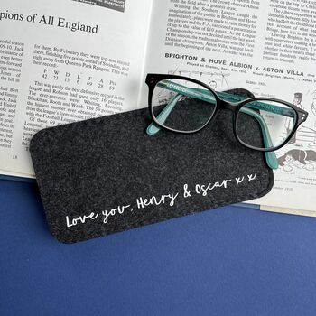 Personalised Father's Day Felt Glasses Case, 2 of 4