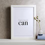 'This Mum Can' Typographic Print, thumbnail 1 of 4